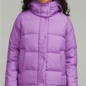 Lululemon Wunder Puff Jacket Purple Blossom size 10